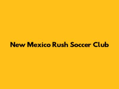 New Mexico Rush Soccer Club