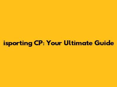isporting CP: Your Ultimate Guide